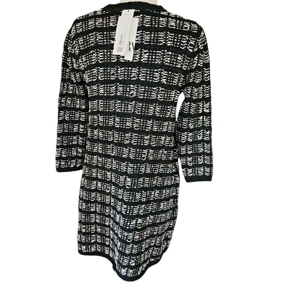 Zara Tweed Minidress Women's Small Dark Academia Preppy Twee Long Sleeve A-line - Picture 3 of 8